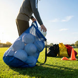 Football Tube Ball Bag in nylon and mesh for training and match use