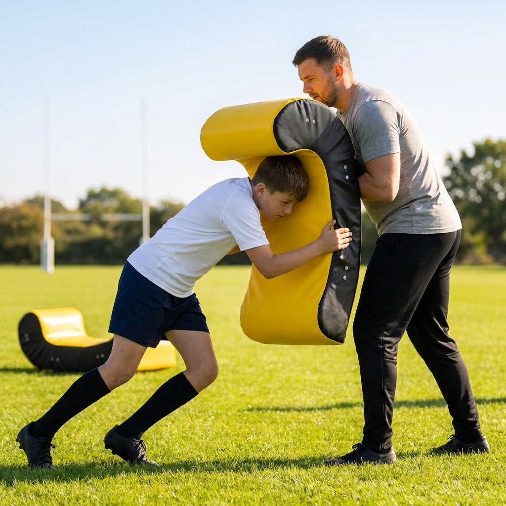 Rugby Ruck & Roll Pads in Yellow/Black for Junior and Senior training