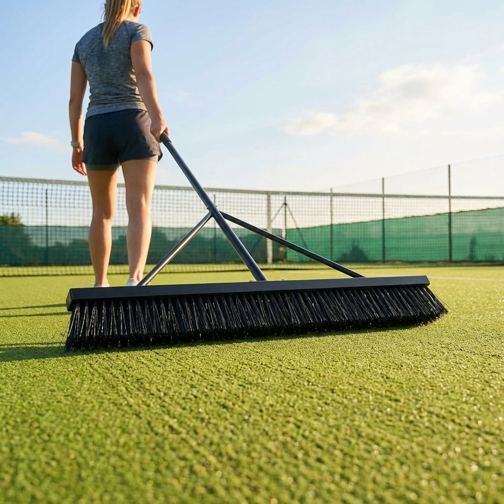 Tennis Court Drag Brush with Heavy-Duty Nylon Bristles