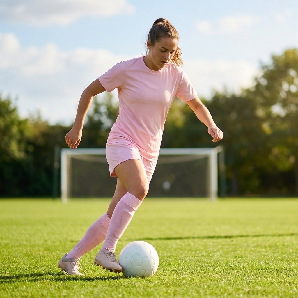 Women's Football Kit with Geometric Print Jersey