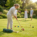 Senior Pro Croquet Set with wooden mallets and coloured balls
