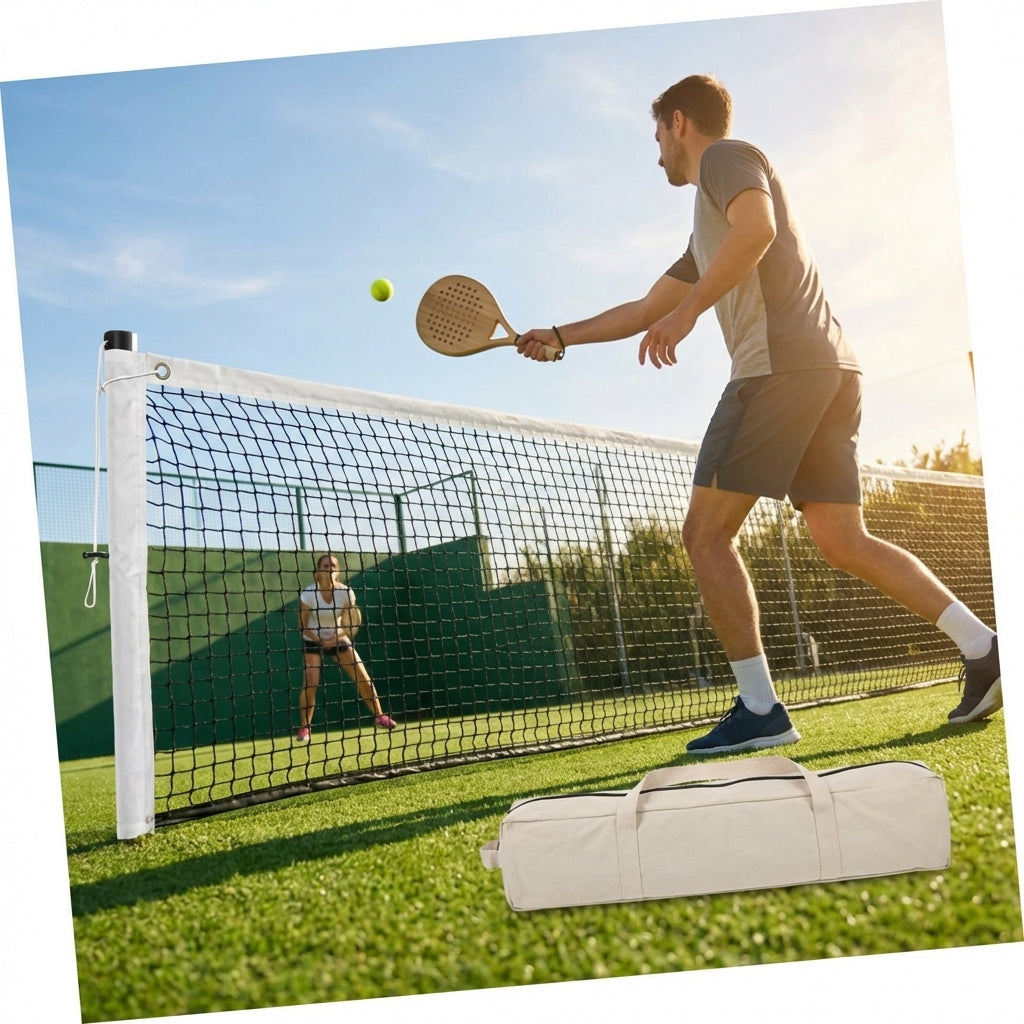 Padel Tennis Net in use on a professional court