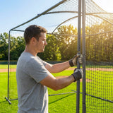 Replacement cage parts for baseball and cricket cages made from galvanised steel