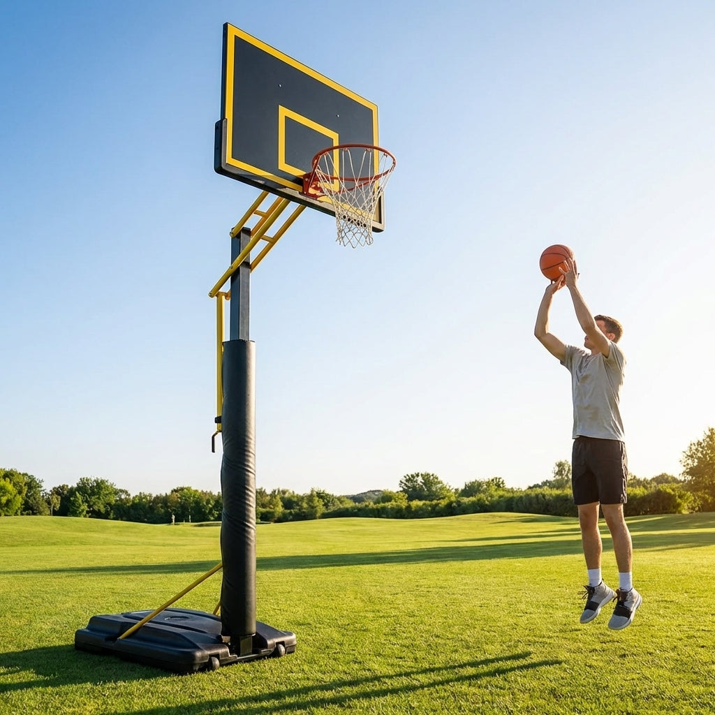 Adjustable Basketball Hoop with Portable System