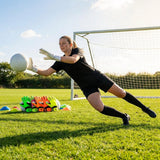 Women's Goalkeeper Kit with shirt, shorts, and knee-high socks