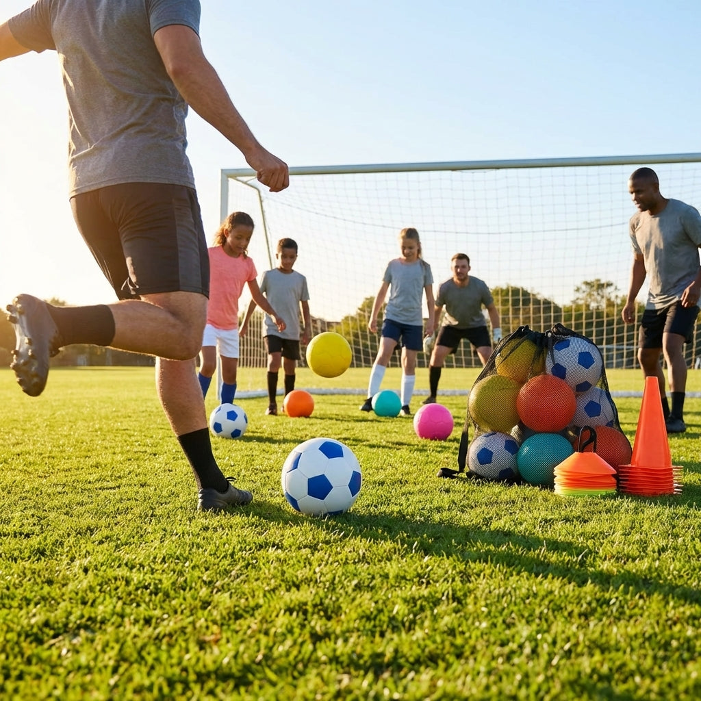 Training Footballs in Various Colours and Sizes with Durable TPU