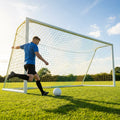 Football goal nets 24 x 8 ft, durable HDPE for clubs and schools