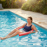Colourful swimming pool noodles made from durable EVA foam