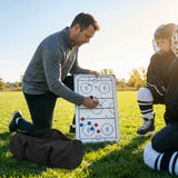 Double-sided coaching board with aluminium frame and accessories