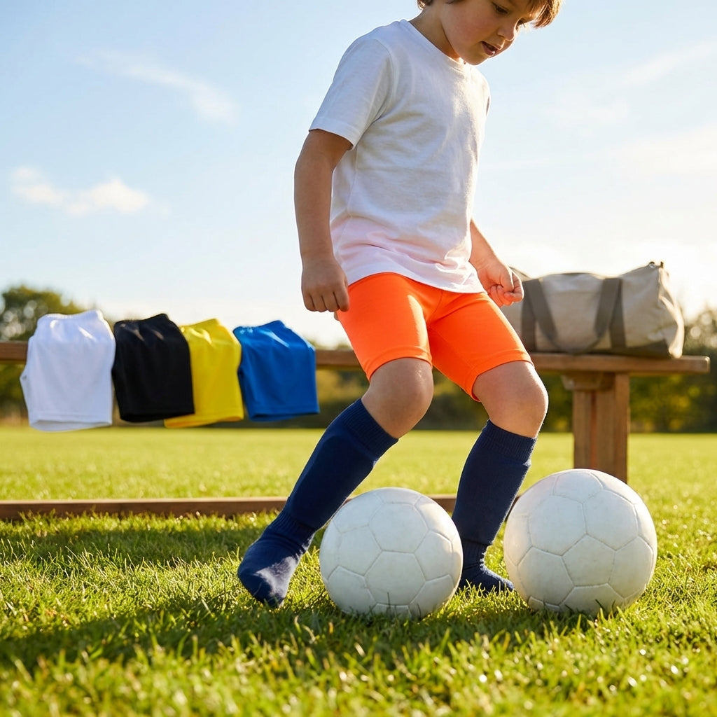 Kids’ base layer shorts in various colours for sportswear