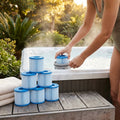 Hot tub replacement filter cartridges for inflatable spa systems
