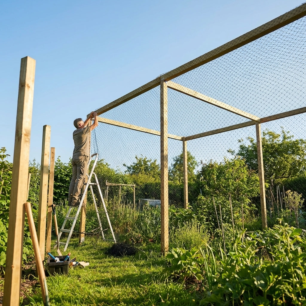 Heavy Duty Bird Netting made from high-density polyethylene