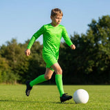 Kids' Long Sleeve Football Kit with Geometric Design