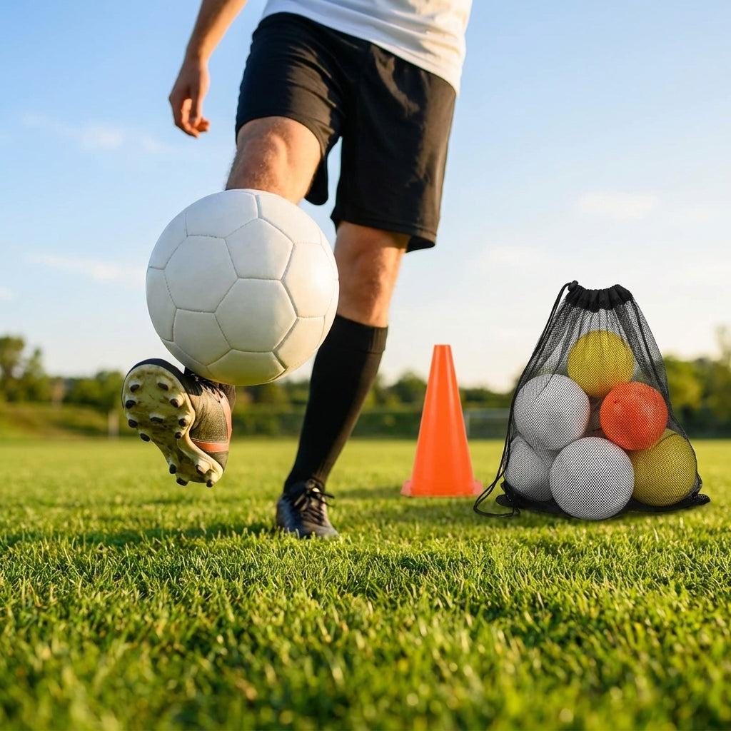 Customisable football with club logos and vibrant colours