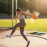 Rubber discus in various weights and colours for indoor and outdoor use