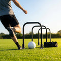 Football training passing arcs made of 34mm PVC