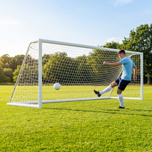 Freestanding Football Goal – 16ft x 4ft – Aluminium – Indoor/Outdoor 5-a-side