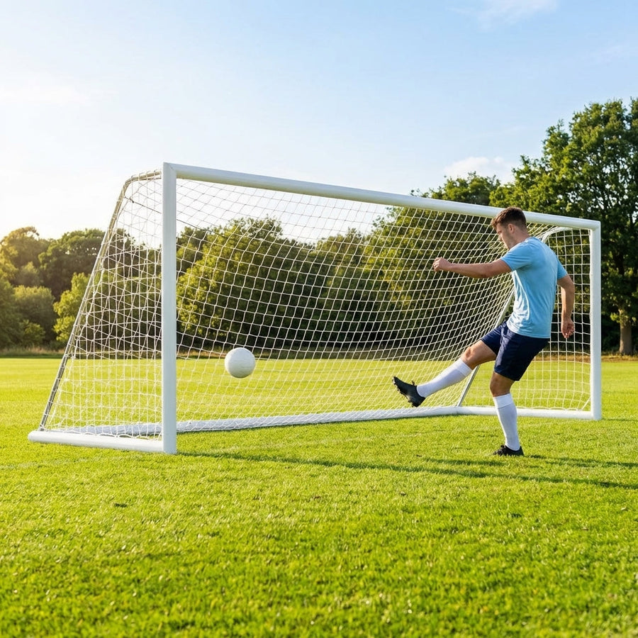 Freestanding Football Goal – 16ft x 4ft – Aluminium – Indoor/Outdoor 5-a-side