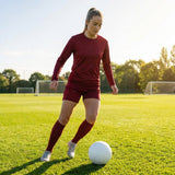 Women's Football Kit with Long Sleeve Shirt and Shorts