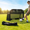 Beach football goal with fluorescent net and aluminium frame
