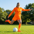 Women's Football Kit with Long Sleeve Shirt and Shorts