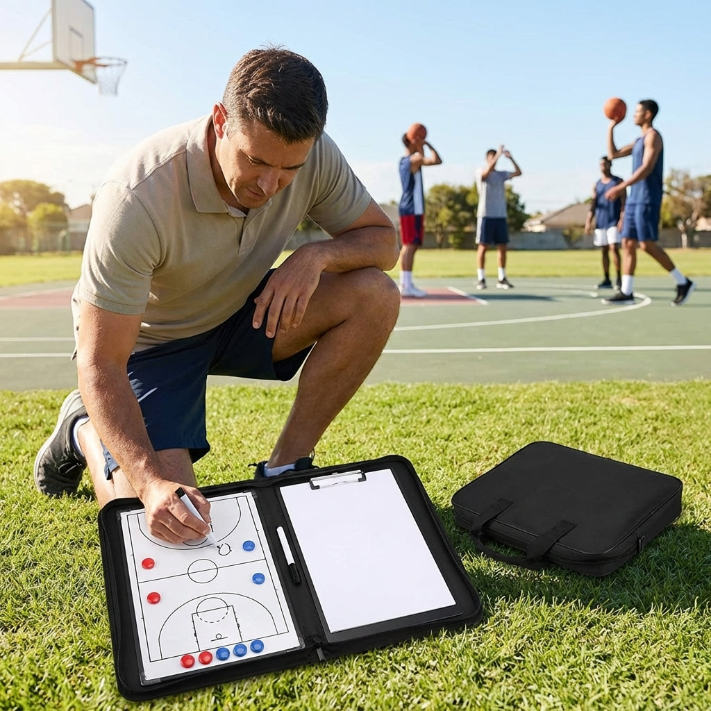 A4 Sport Coaching Folder – PVC – Weatherproof Tactics Board – Indoor/Outdoor