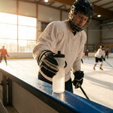 Ice hockey water bottle, 750ml BPA-free plastic