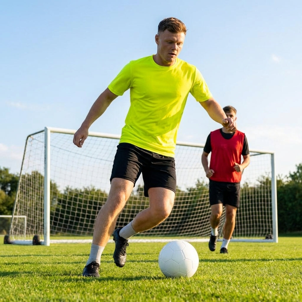Men's football shirt in multiple colours, made from polyester for athletic use
