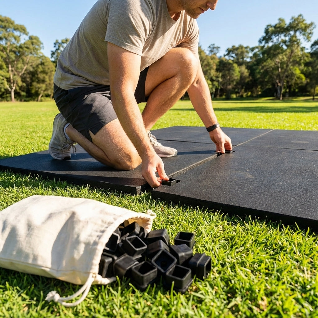 Gym Flooring Tile Connectors for seamless mat installation