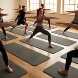 PU Yoga Mat in calming colours, ideal for yoga and Pilates