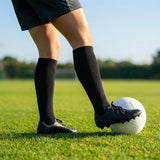 Football socks in various sizes and colours for players