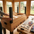 Table football spare parts, including legs and rods
