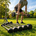 Rubber Barbell Weights with cast iron core for gym and home use