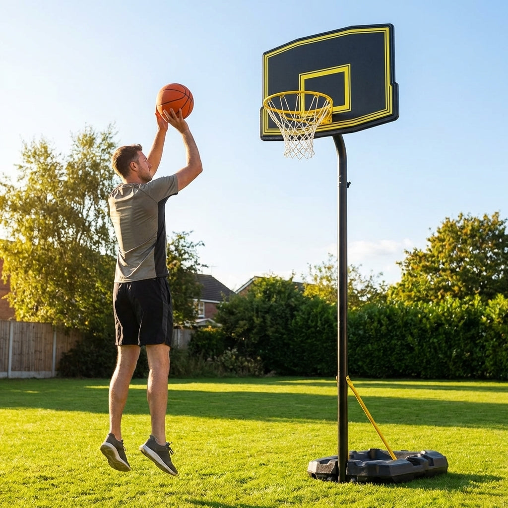 Adjustable Basketball Hoop with Portable System