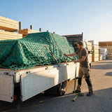 Heavy duty truck net made from 3mm twine for secure cargo transport