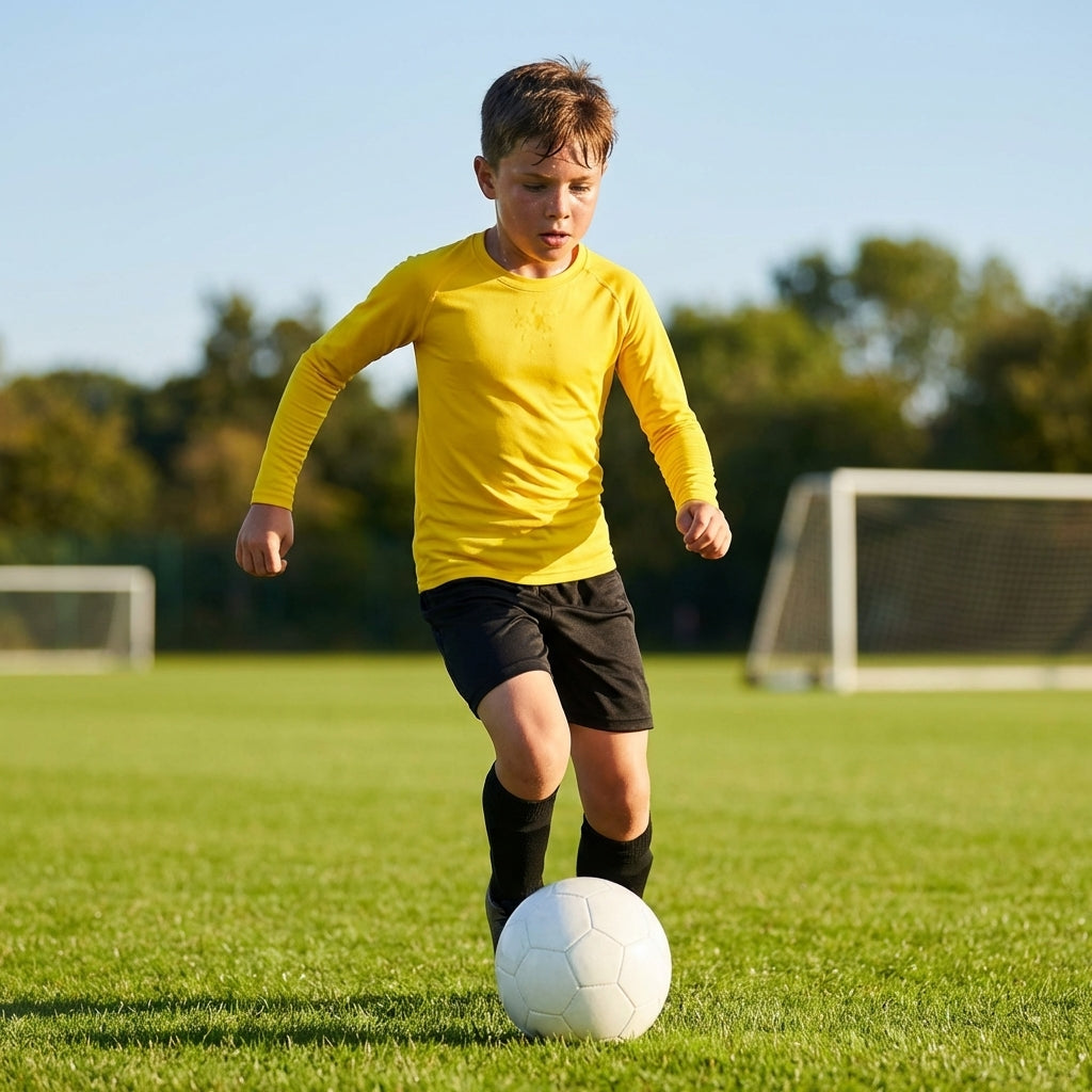 Junior Boys' Long Sleeve Base Layer Top in Various Colours