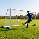 Freestanding Football Goal – 16ft x 4ft – Aluminium – Indoor/Outdoor 5-a-side