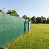 High-quality baseball outfield screen in black or green