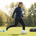 Women's quarter zip tracksuit in lightweight polyester for indoor and outdoor comfort
