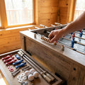 Table football spare parts, including legs and rods