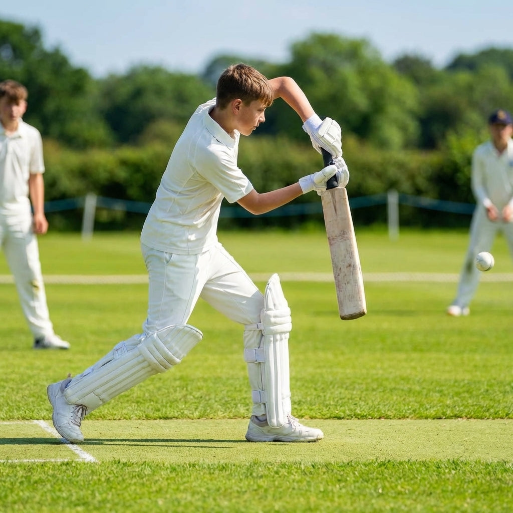 Cricket batting pads made with cotton/cane for elite players