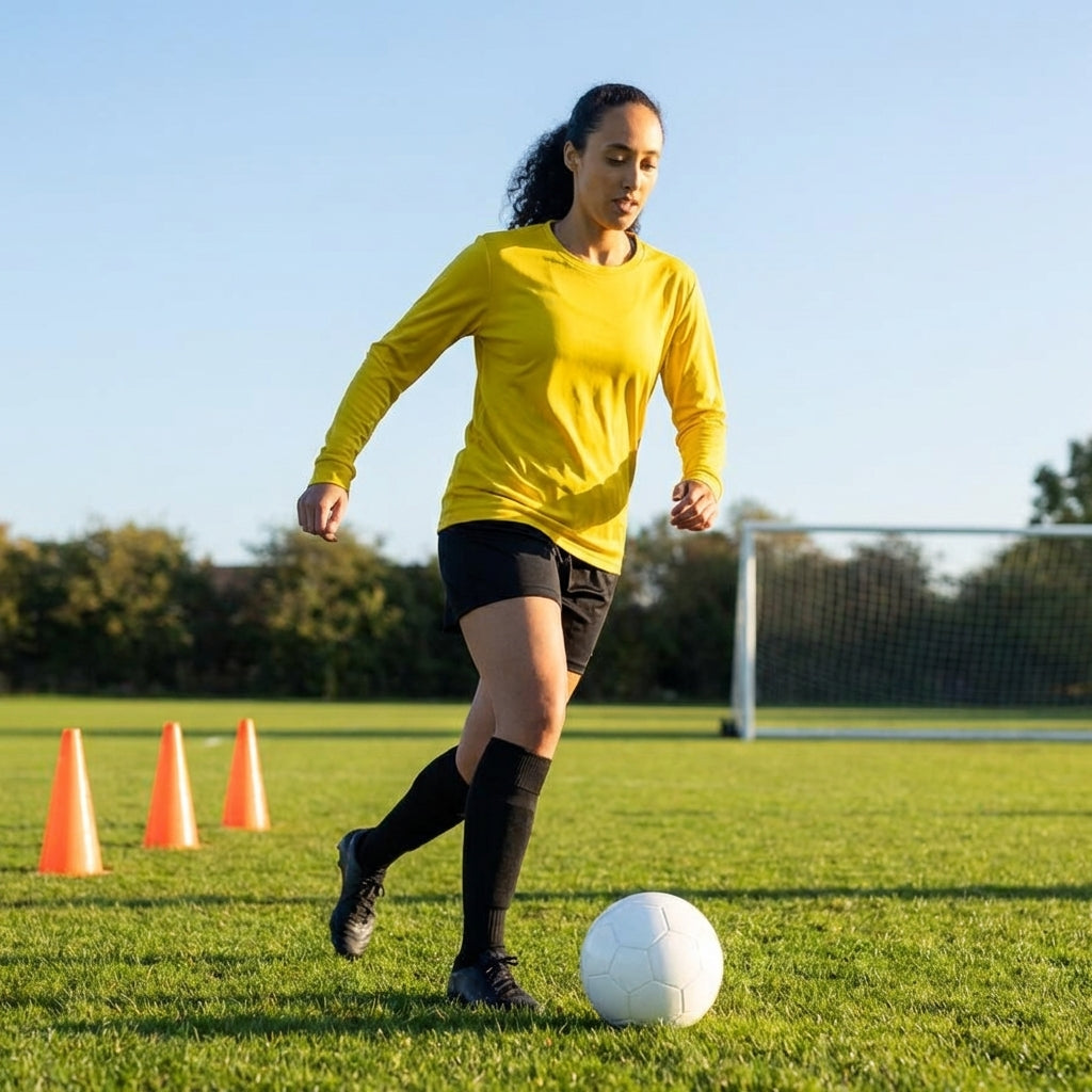 Women's Long Sleeve Football Shirt in multiple colours