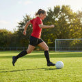 Women's football shorts available in five sizes, made from polyester