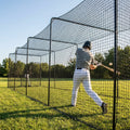 Baseball Batting Cage Net with Galvanized Steel Connectors