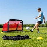 Aluminium Folding Football Goal in various sizes and colours, ideal for training and matches