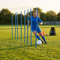 Slalom training poles in vibrant colours for sports practice