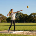 Colourful junior shot put set made from durable PVC