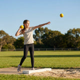 Colourful junior shot put set made from durable PVC