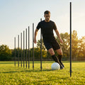 Slalom training poles in vibrant colours for sports practice