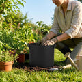 Fabric grow bags in various sizes for versatile gardening